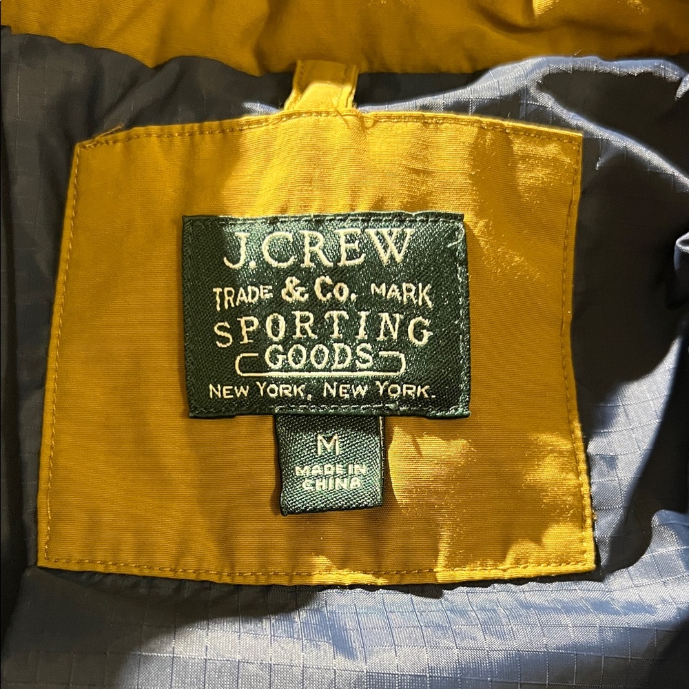 J. Crew Men's Quilted Puffer Jacket — Tan Caramel — Medium - Picture 2 of 8